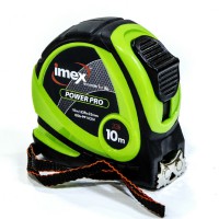 Imex Power-Pro Tape Measure 10m - Double Sided Heavy Duty Metric/Imperial